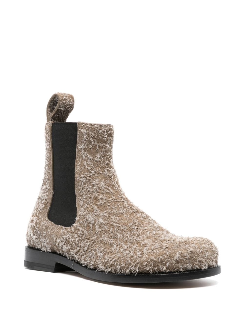 textured round-toe boots - 2