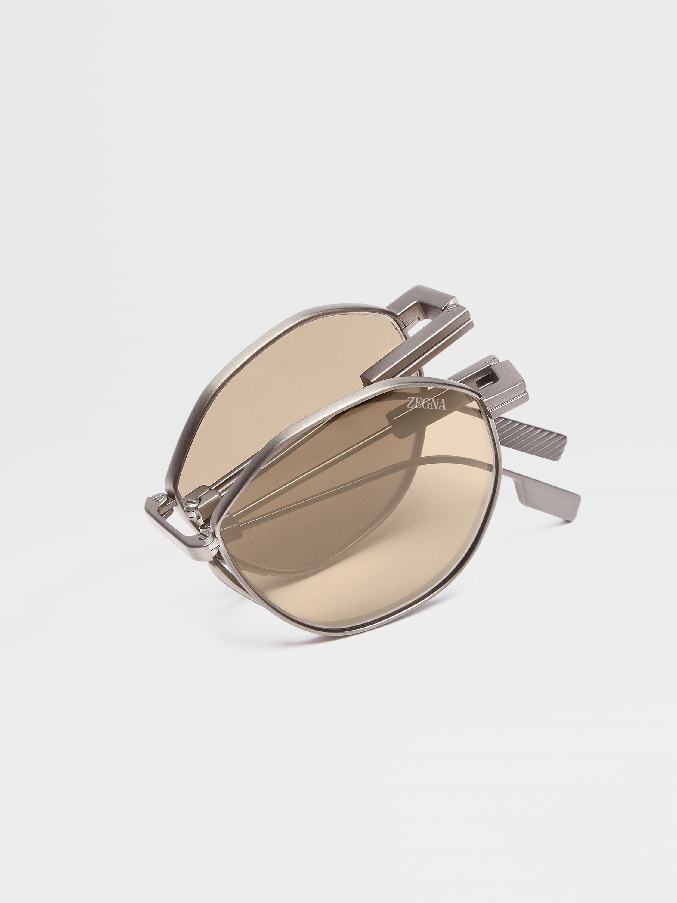 LIGHT BRONZE TITANIUM SUNGLASSES - 5