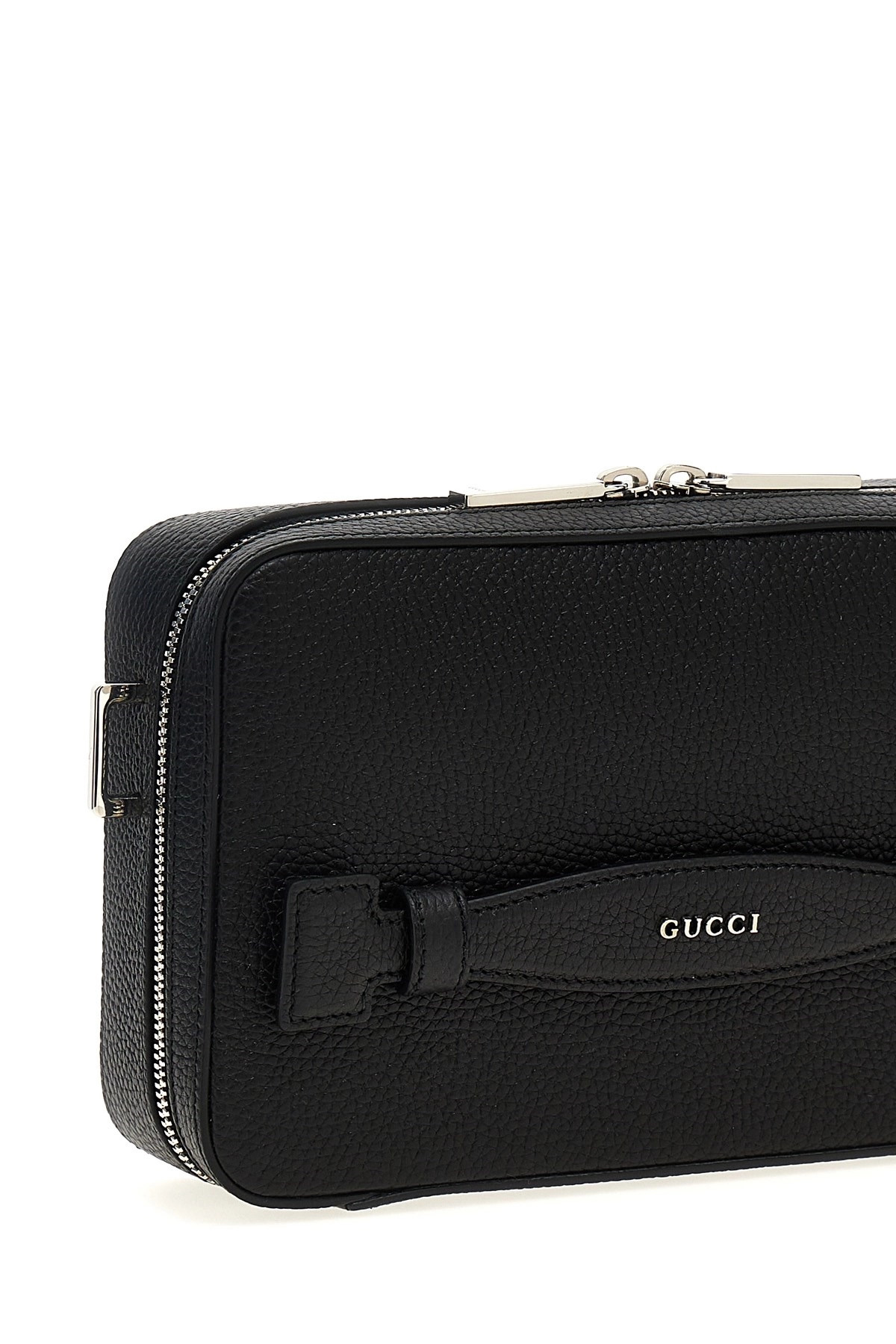 Logo leather shoulder strap - 4