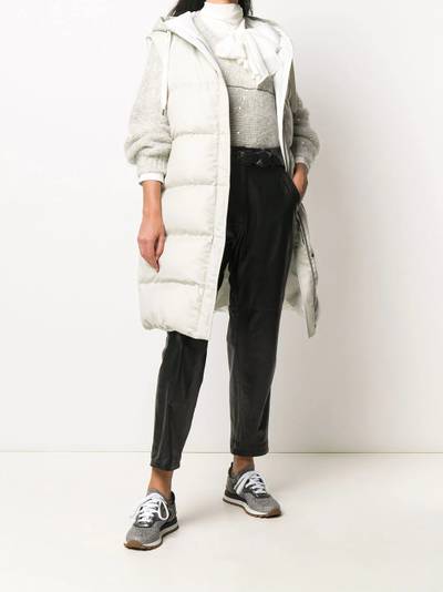 Brunello Cucinelli hooded puffer gilet outlook