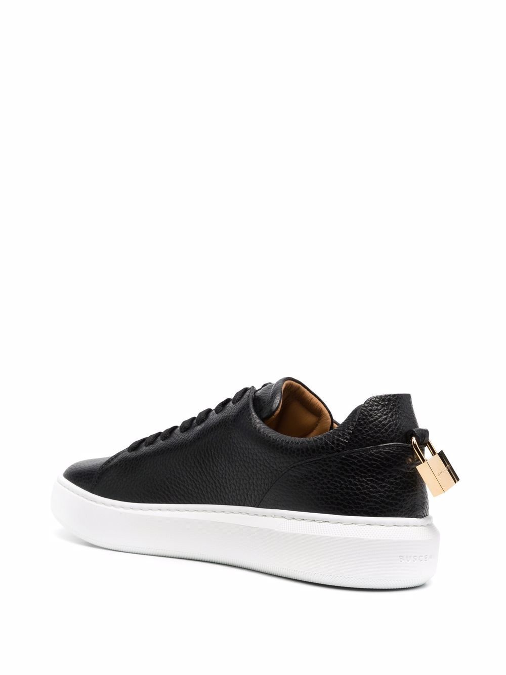 padlock-detail low top sneakers - 3