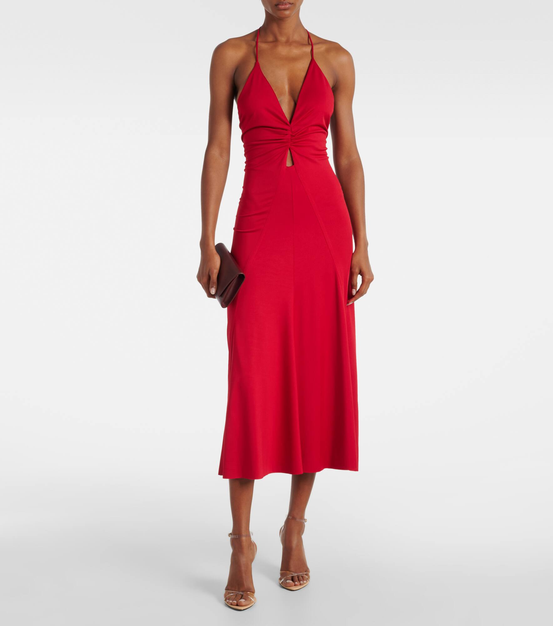 Gathered midi dress - 2