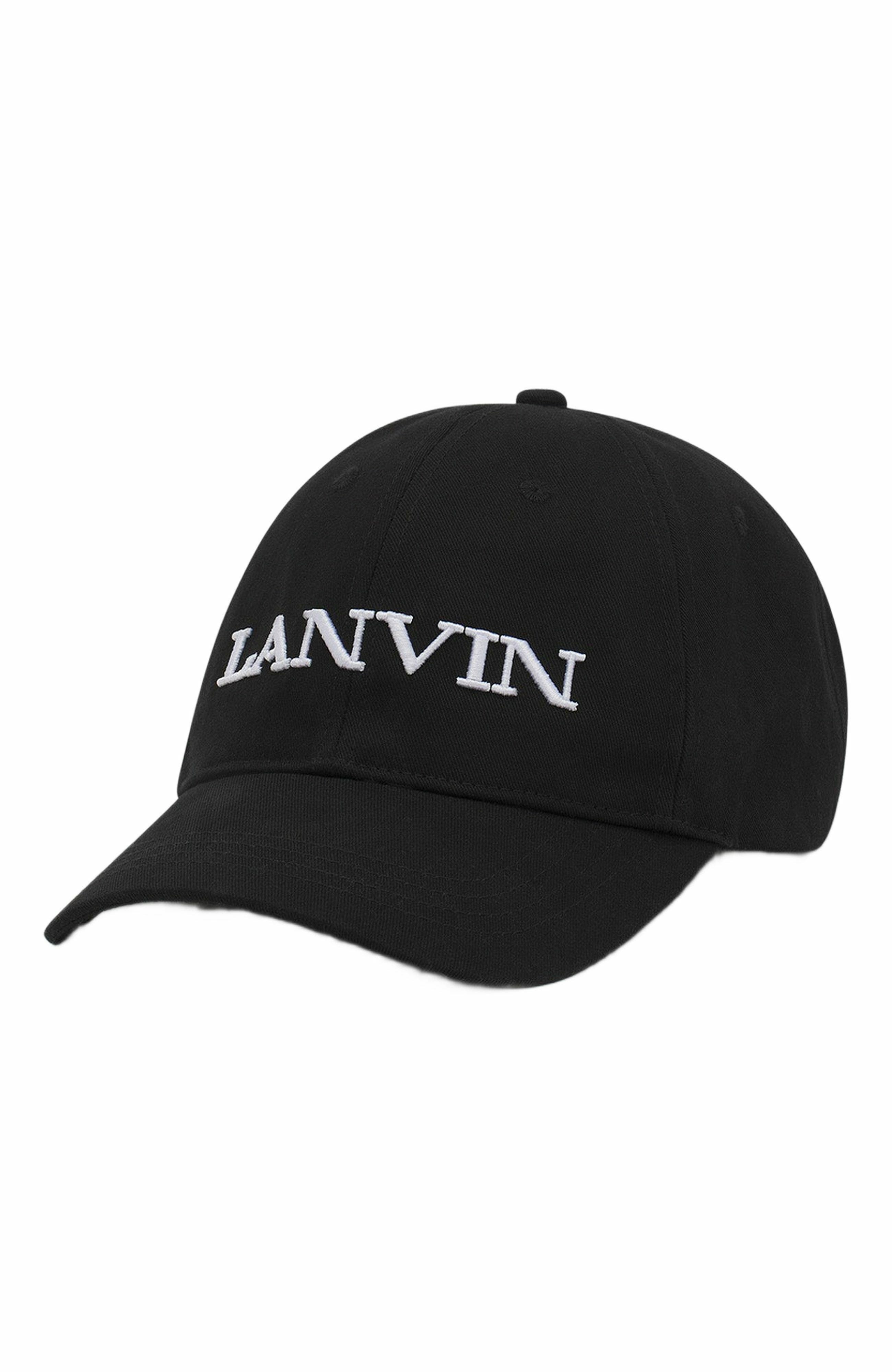 Lanvin Cotton Cap in Black at Nordstrom - 2