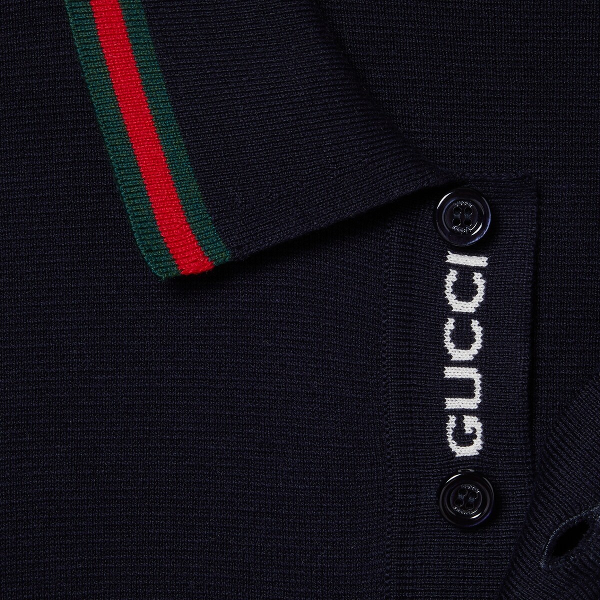Silk cotton polo shirt with Web - 7