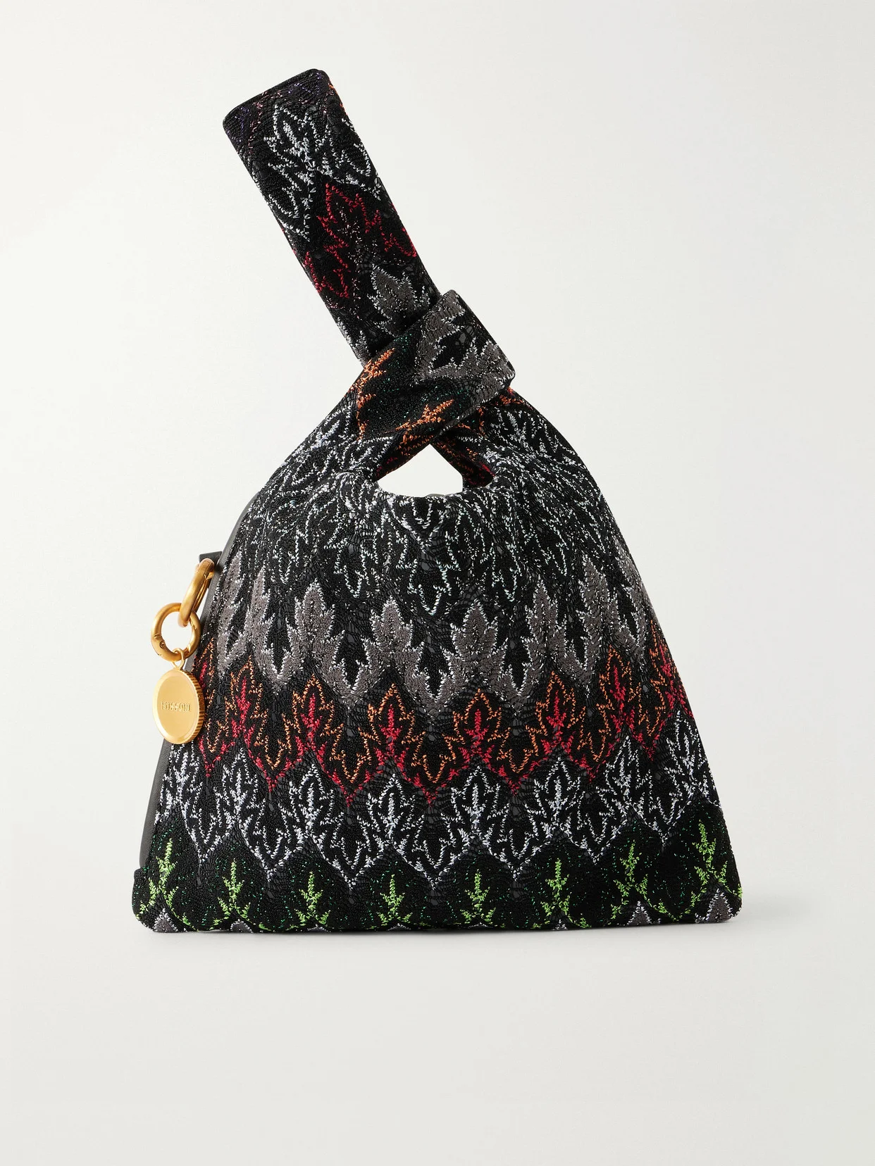 Striped Lurex Shoulder Bag - 1