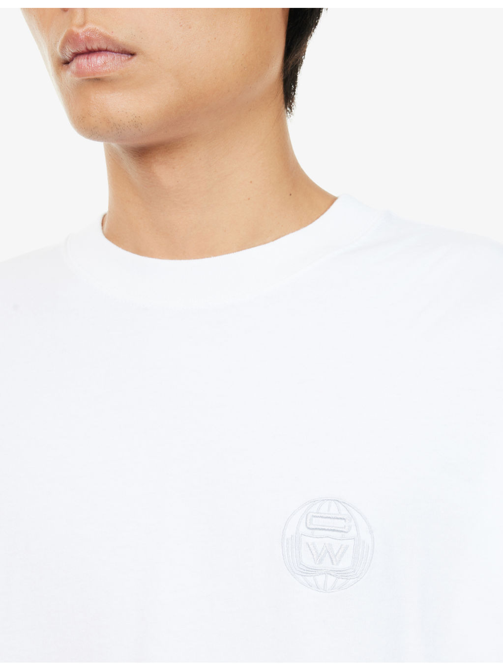 Embroidered-Logo Long-Sleeve Cotton Top - 5