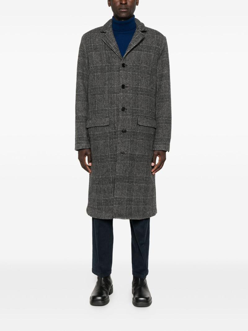 SAMSØE SAMSØE checked-pattern single-breasted coat outlook