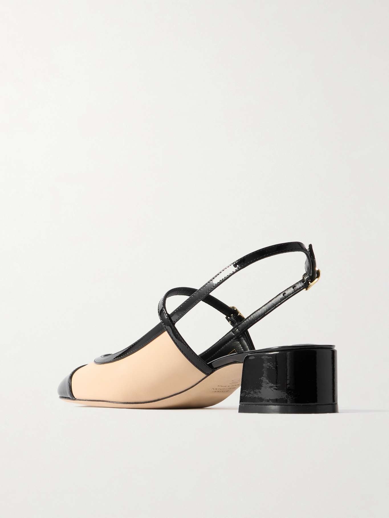 Maeve leather Mary Jane slingback pumps Beige - 3