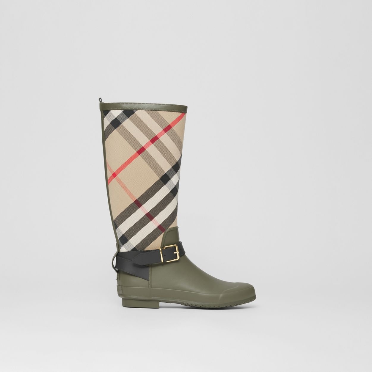 House Check Rubber Rain Boots - 2