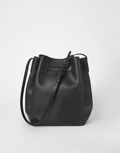 Brunello Cucinelli Calfskin soft bag with belt detail outlook