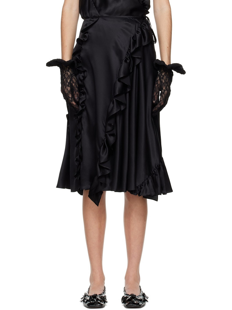 Black Adelina Midi Skirt 1