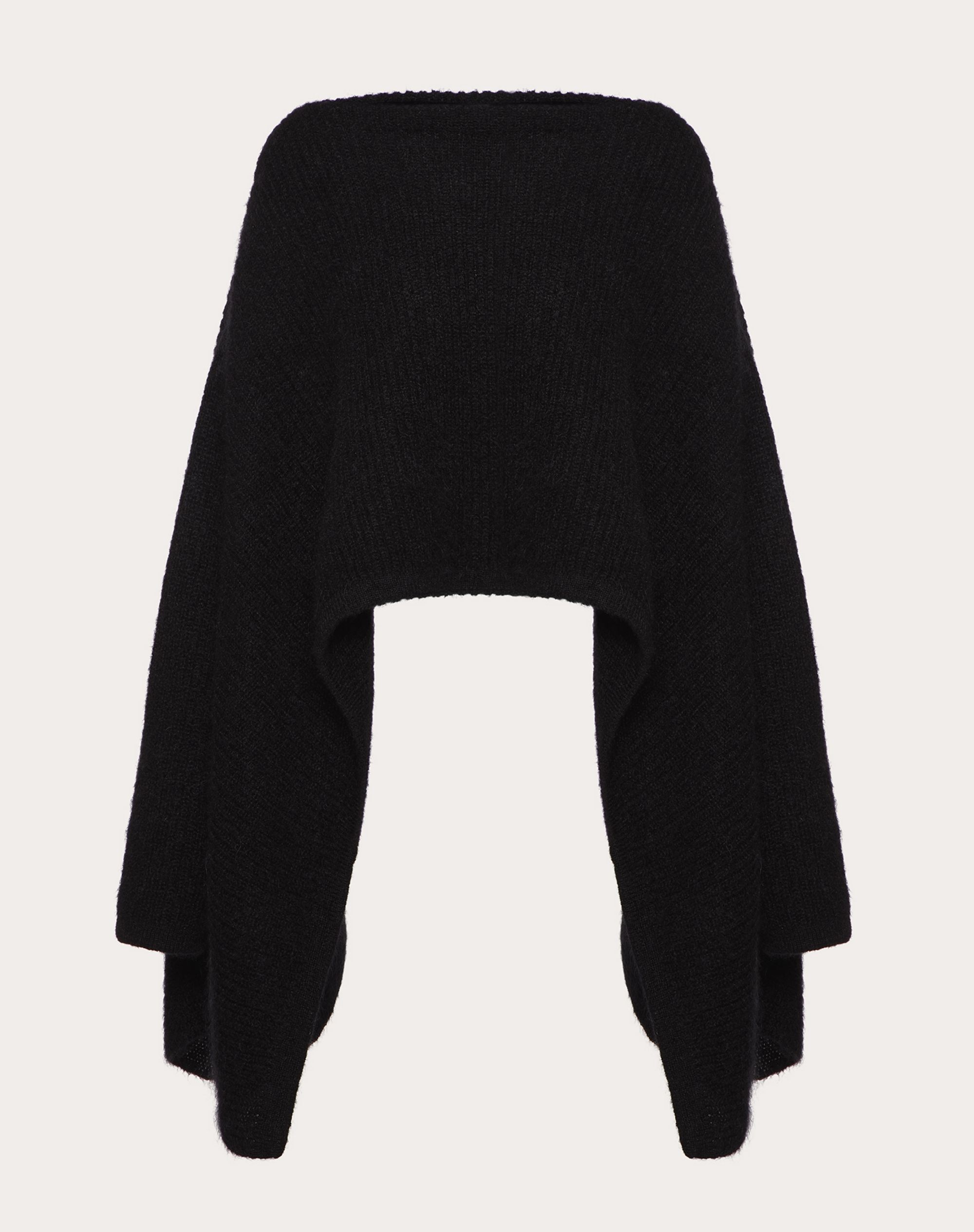 MOHAIR WOOL POLYAMIDE PONCHO - 1