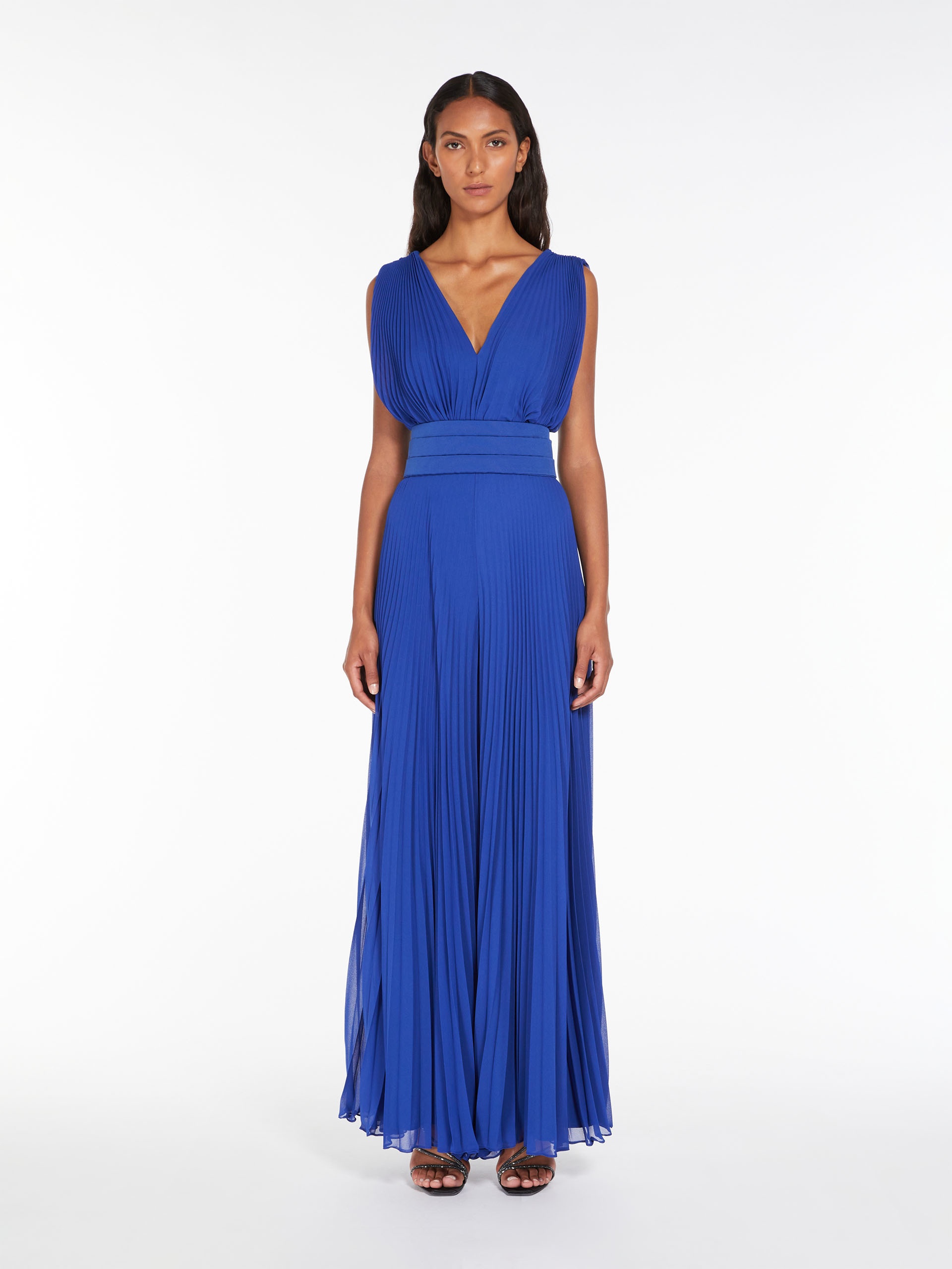 GENNARO Tuxedo jumpsuit in georgette sablé - 3