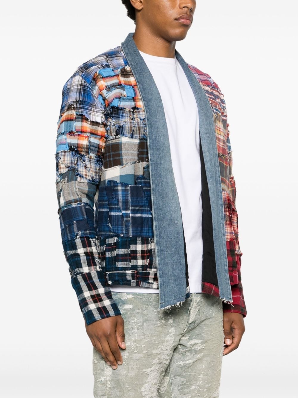 panelled cotton jacket - 3