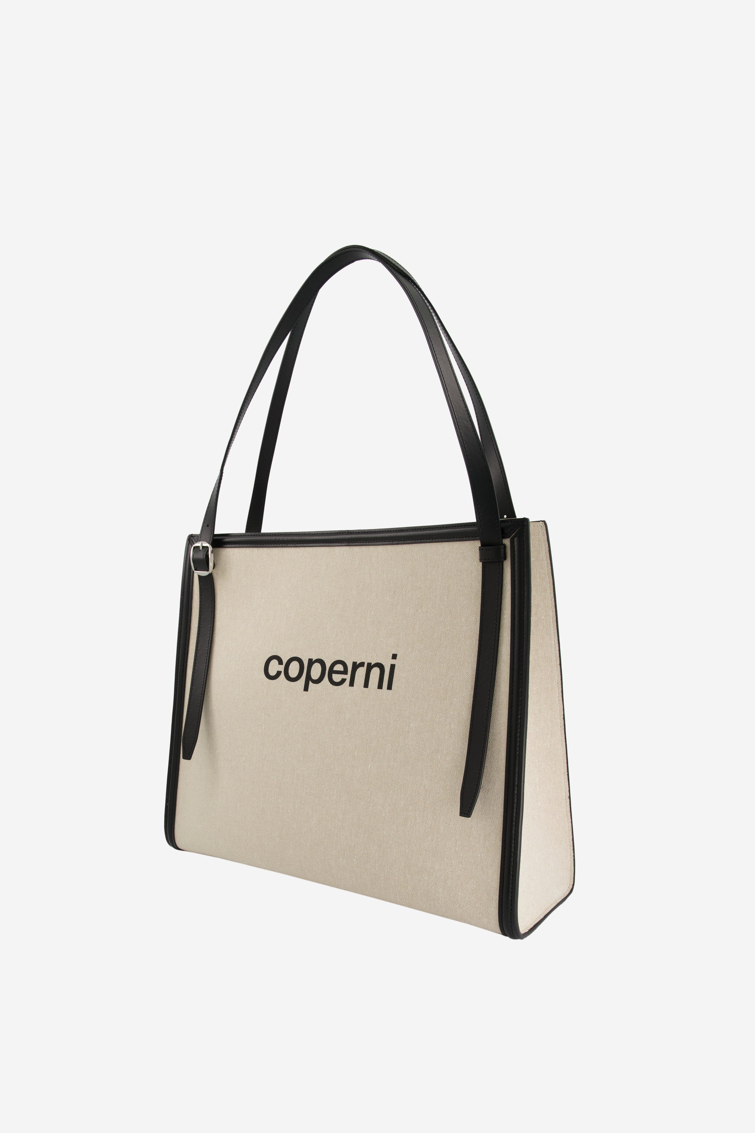 Branded Canvas Belt Tote Bag - 2