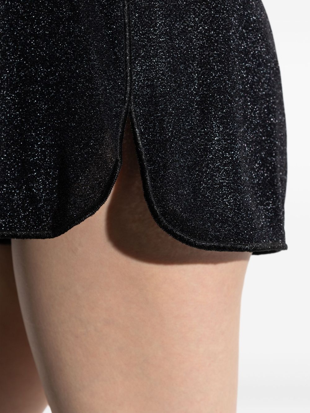 glitter-embellished shorts - 5