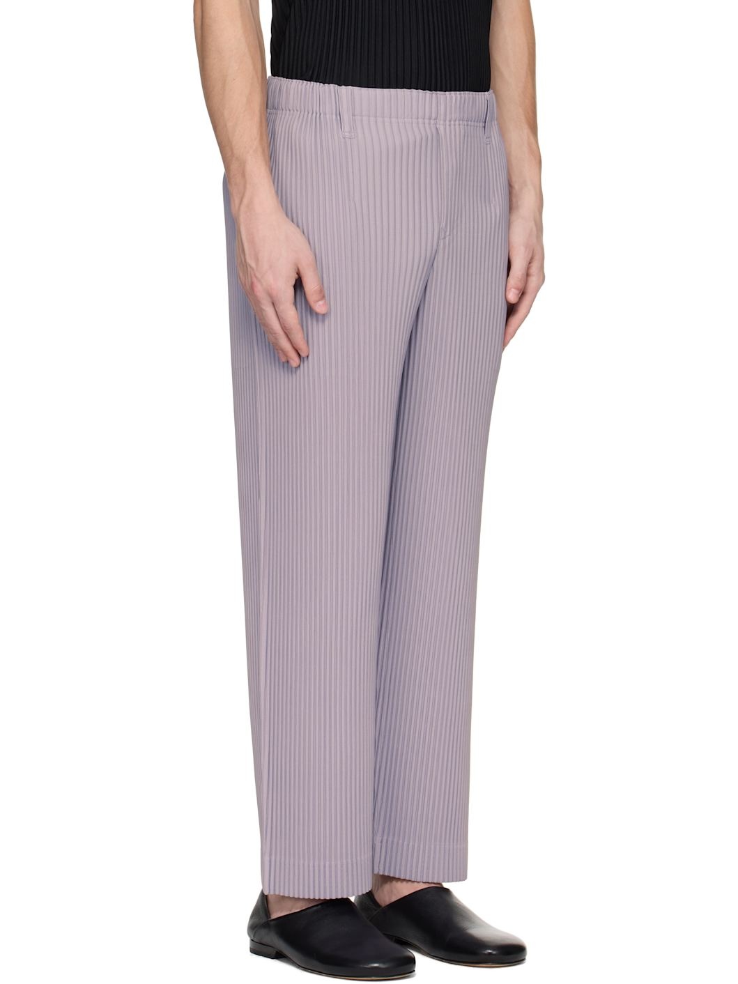 Purple Tailored Pleats 2 Trousers - 2