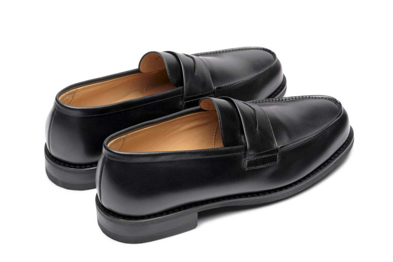 Paraboot Adonis Black Silk - Rubber Sole outlook