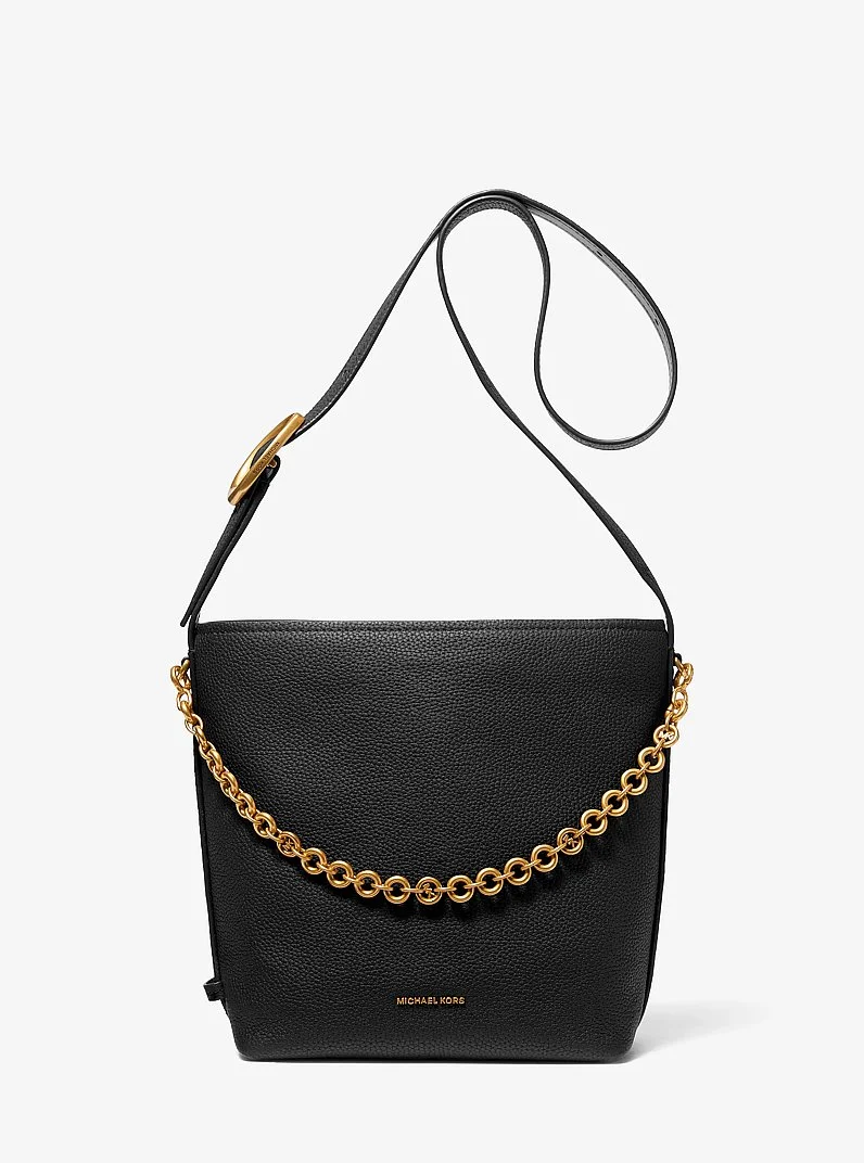 Nolita Small Pebbled Leather Bucket Tote Bag - 1