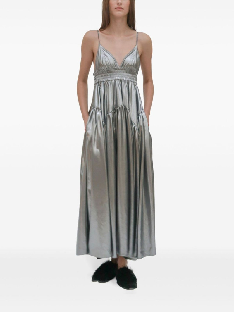 ROSETTA GETTY gathered peplum maxi dress outlook