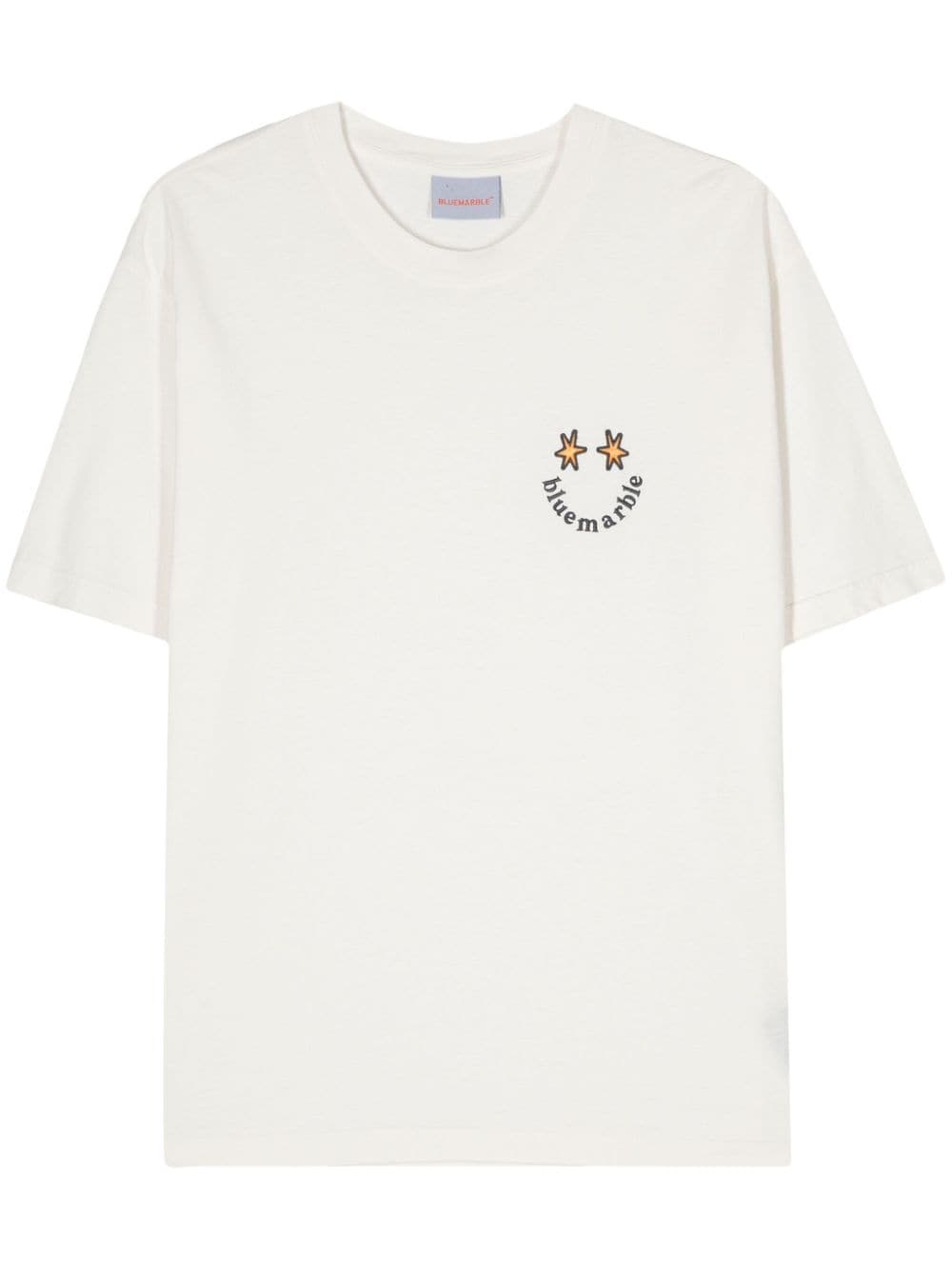 logo-embroidered cotton T-shirt - 1