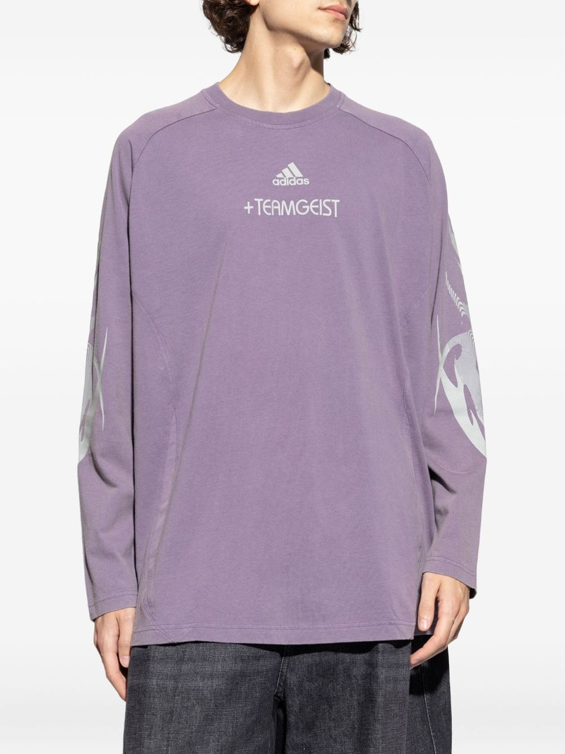 long-sleeve graphic-print T-shirt 3