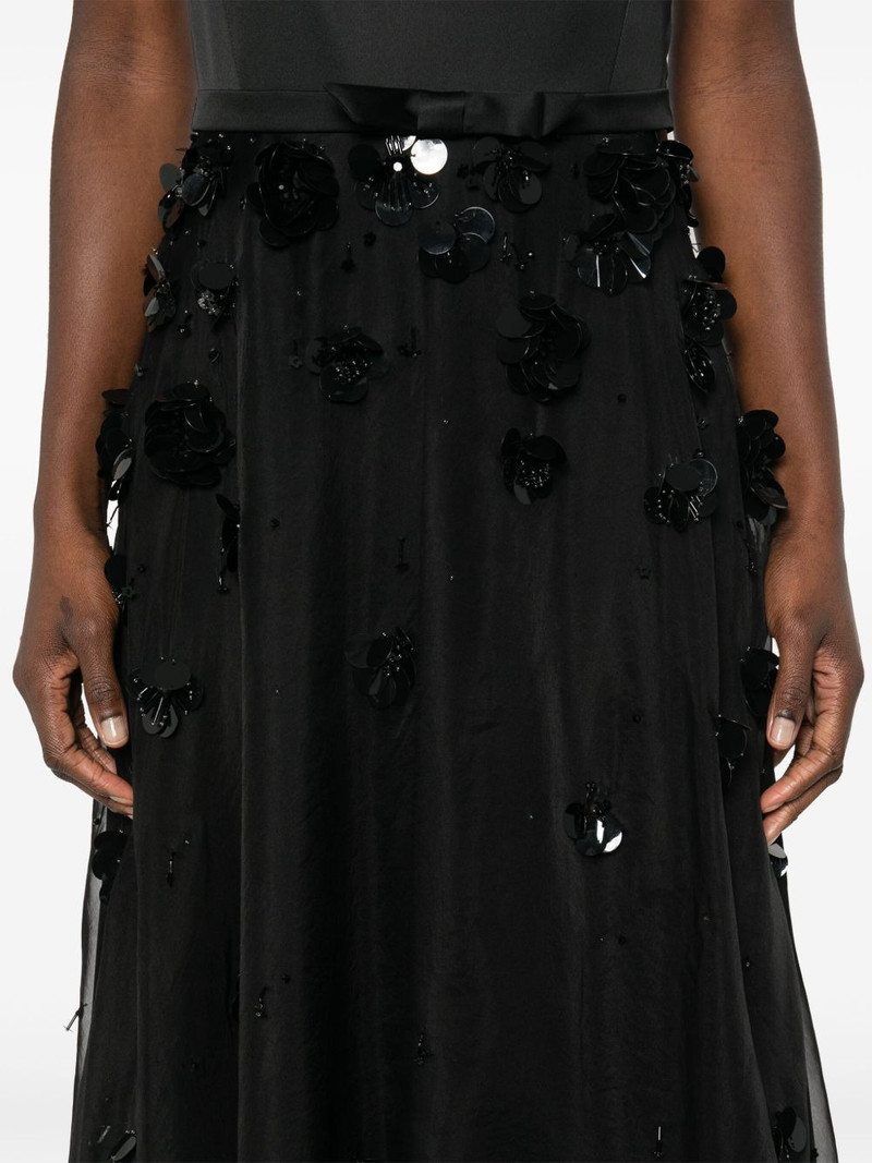 embroidered A-line maxi dress 5