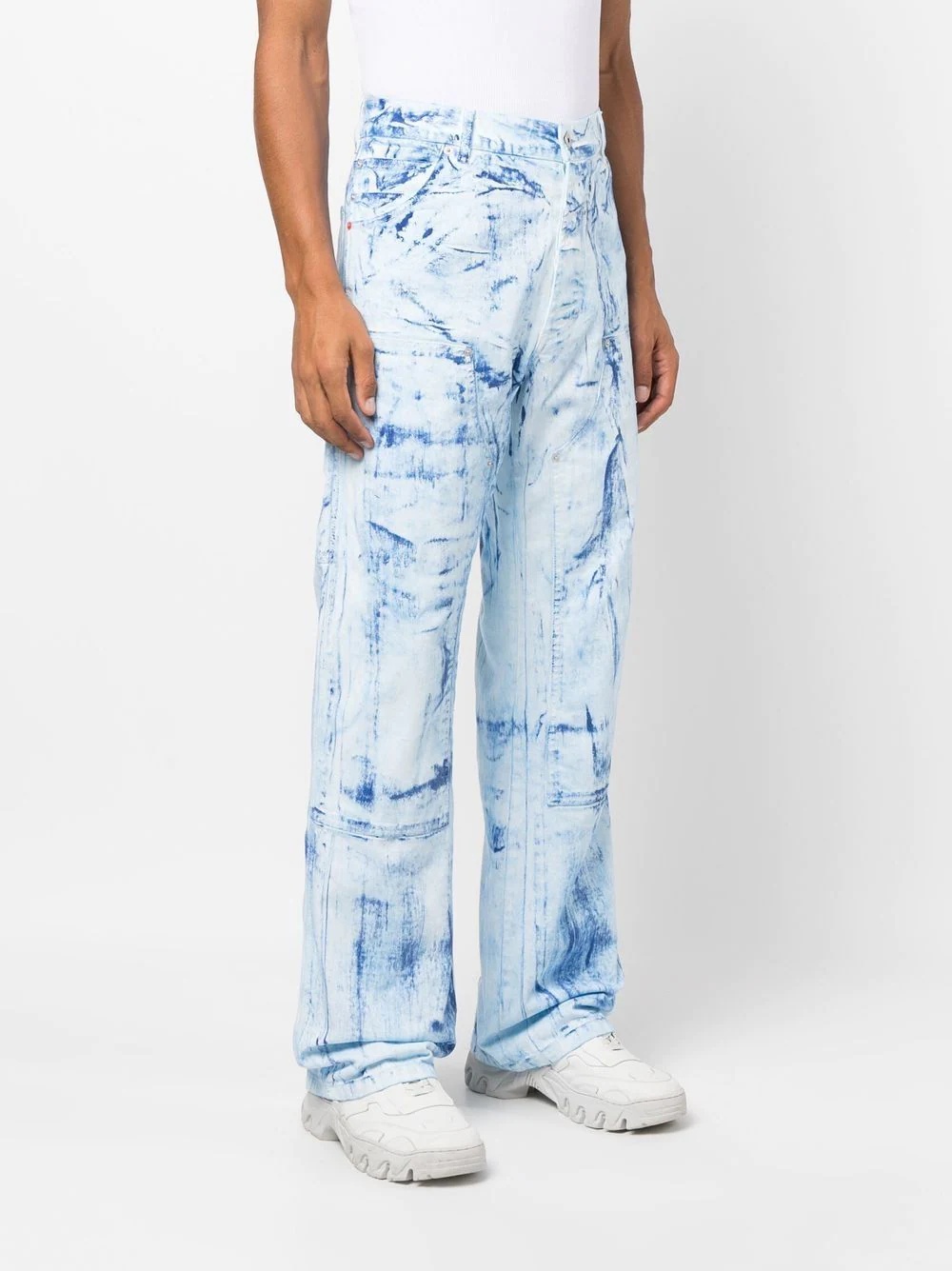 distressed-effect denim jeans - 3