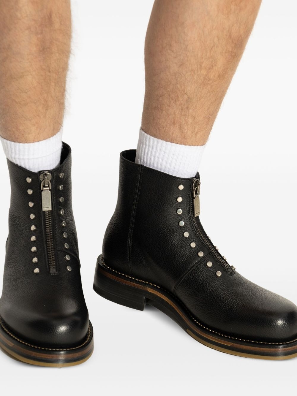 stud-embellished boots - 5