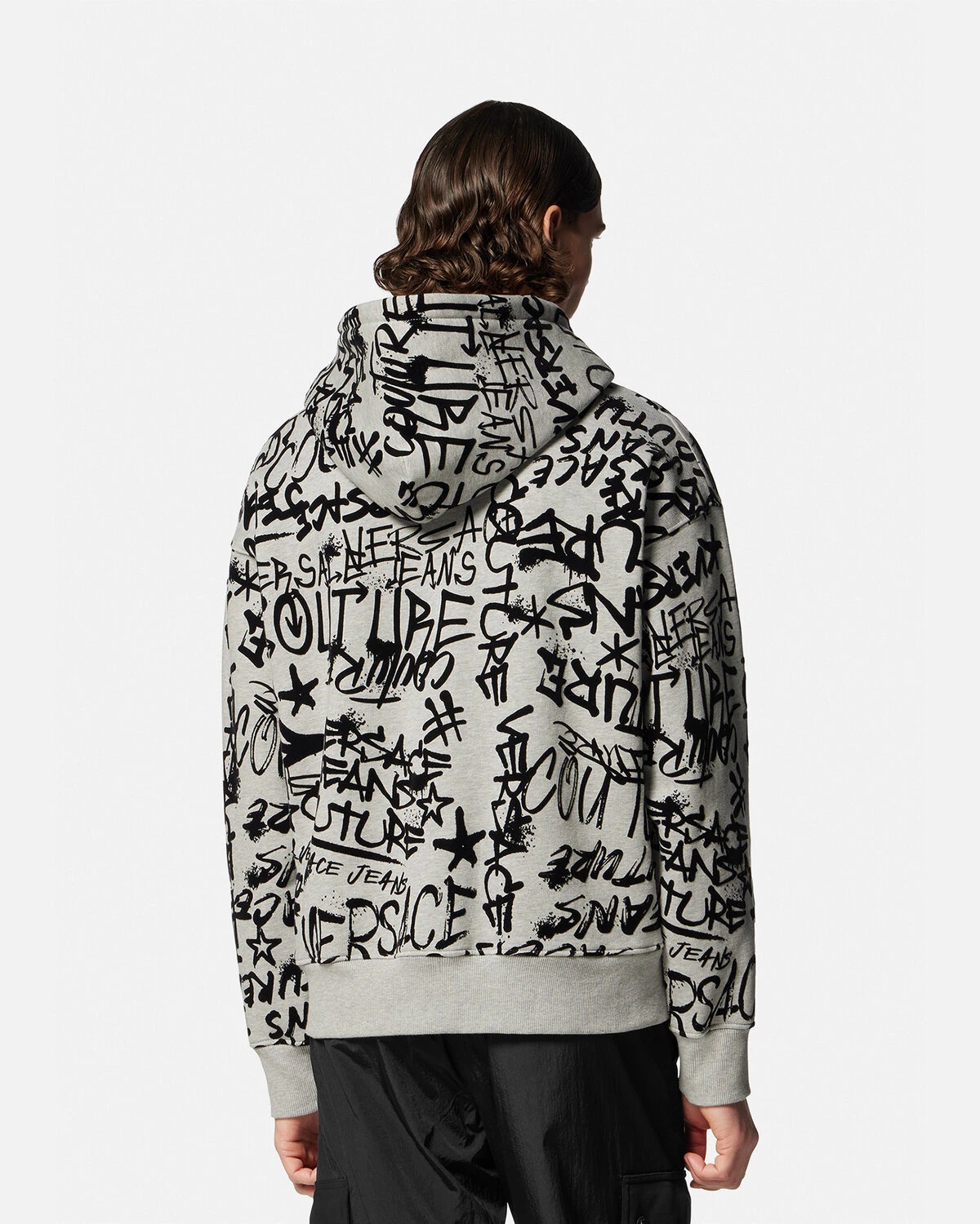 Graffiti Flock Hoodie - 4