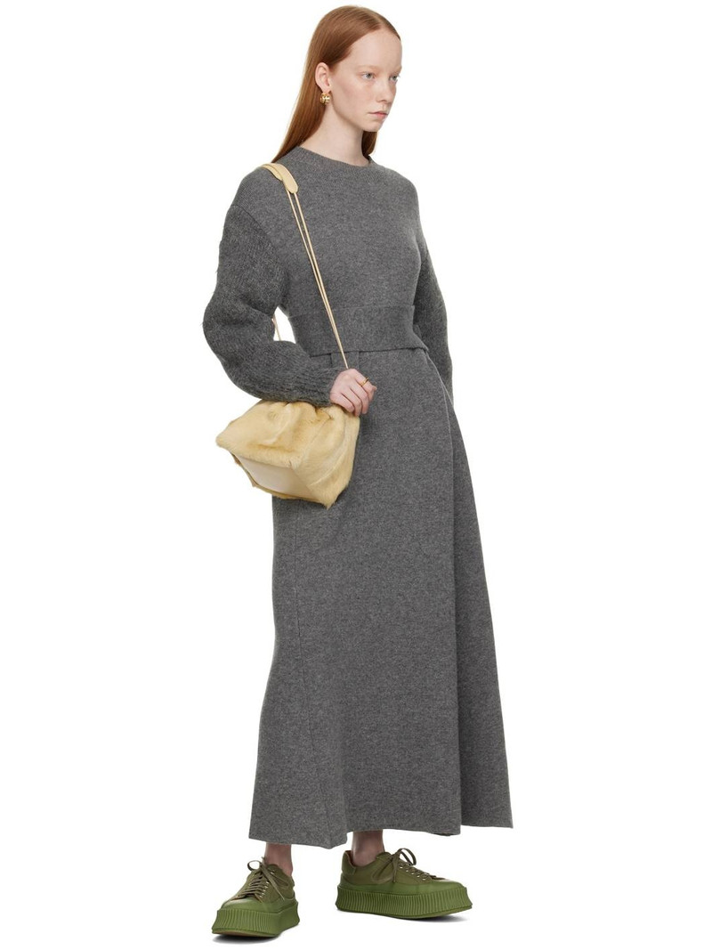 Jil Sander Green Platform Sneakers outlook