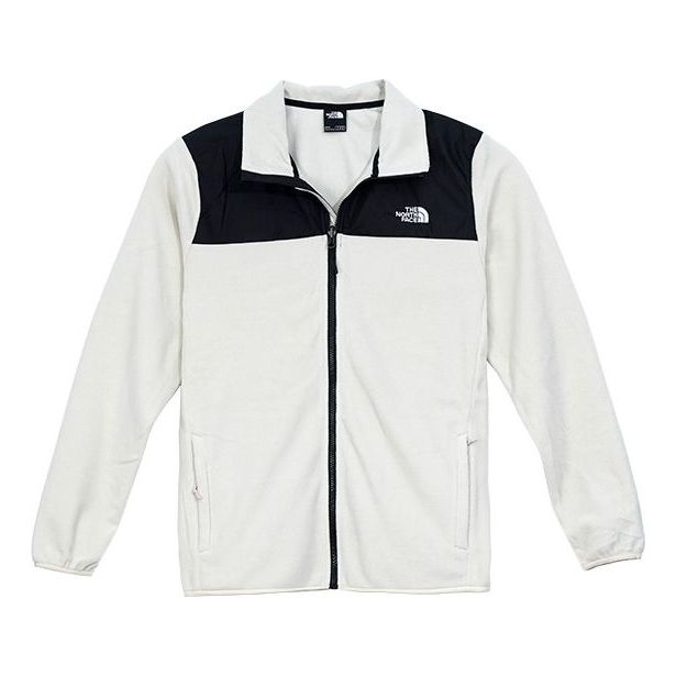 THE NORTH FACE Logo Fleece Jacket 'White' NF0A49AE-738 - 1