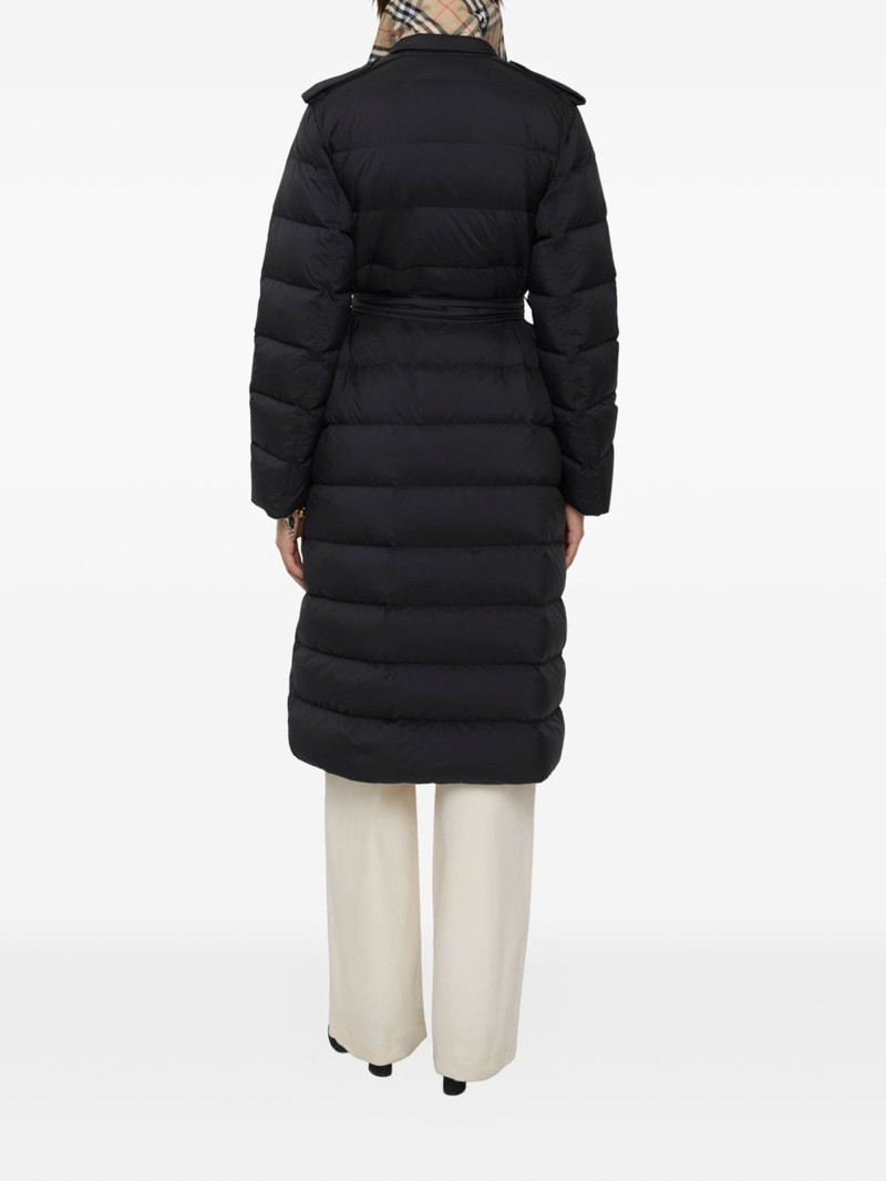 Burberry hooded belted padded coat outlook