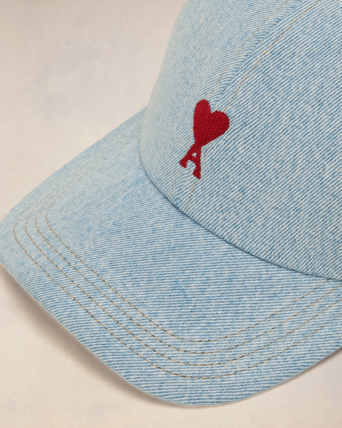 RED AMI DE COEUR EMBROIDERY CAP - 3