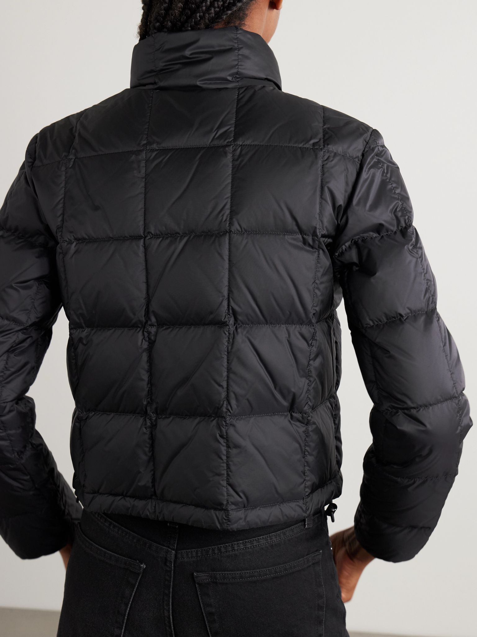 Jarcieu braided cord-trimmed quilted shell down jacket Black - 4