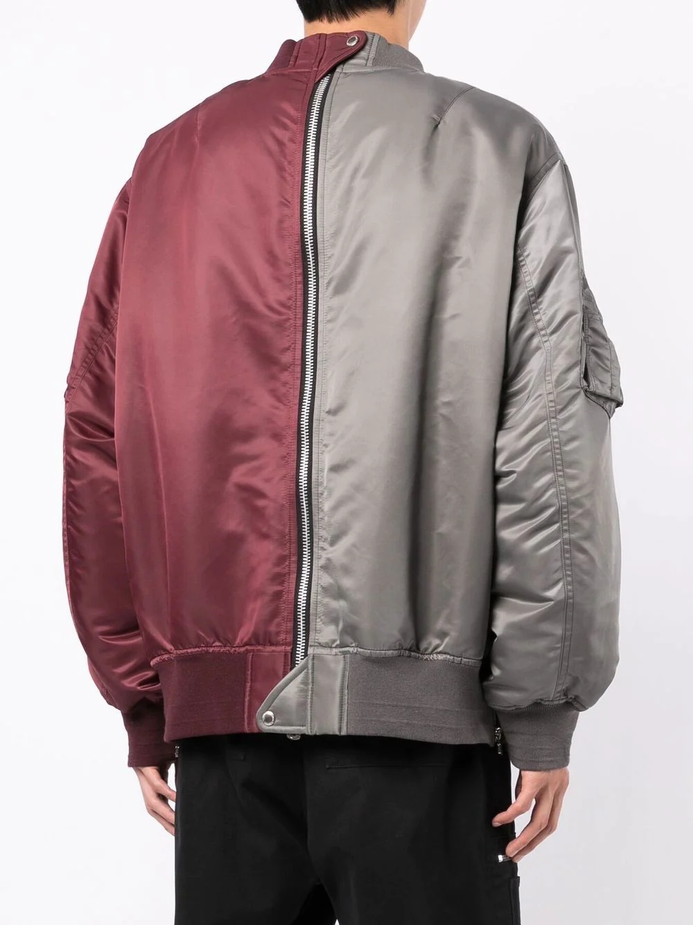 colour-block bomber jacket - 4