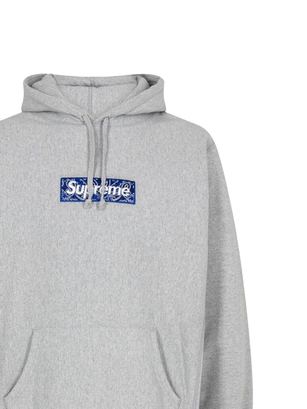 bandana box logo cotton hoodie - 3