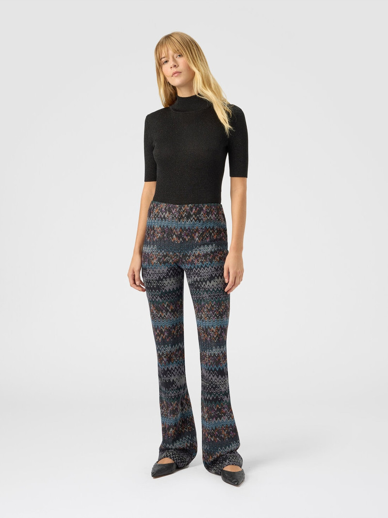 Missoni Flare trousers in lamé viscose outlook