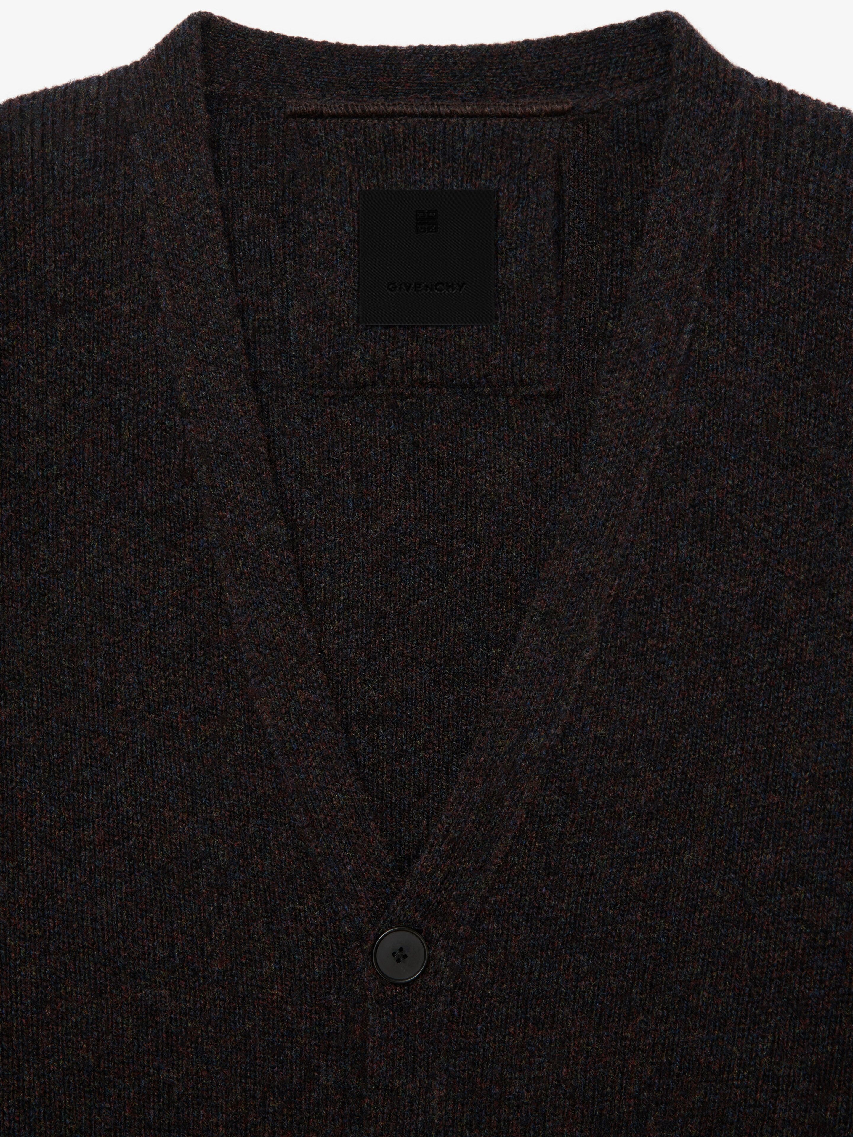 CARDIGAN IN WOOL WITH 4G ZIP - 6