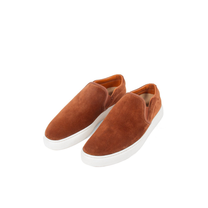 VIBERG Slip On - Polo Brown Janus Calf Suede outlook