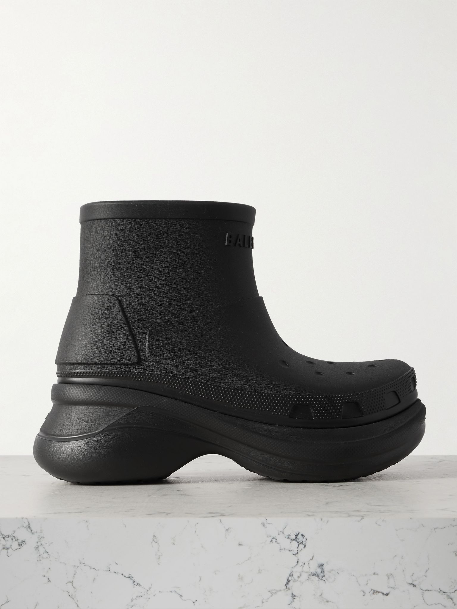 + Crocs EVA rubber platform ankle boots Black - 1