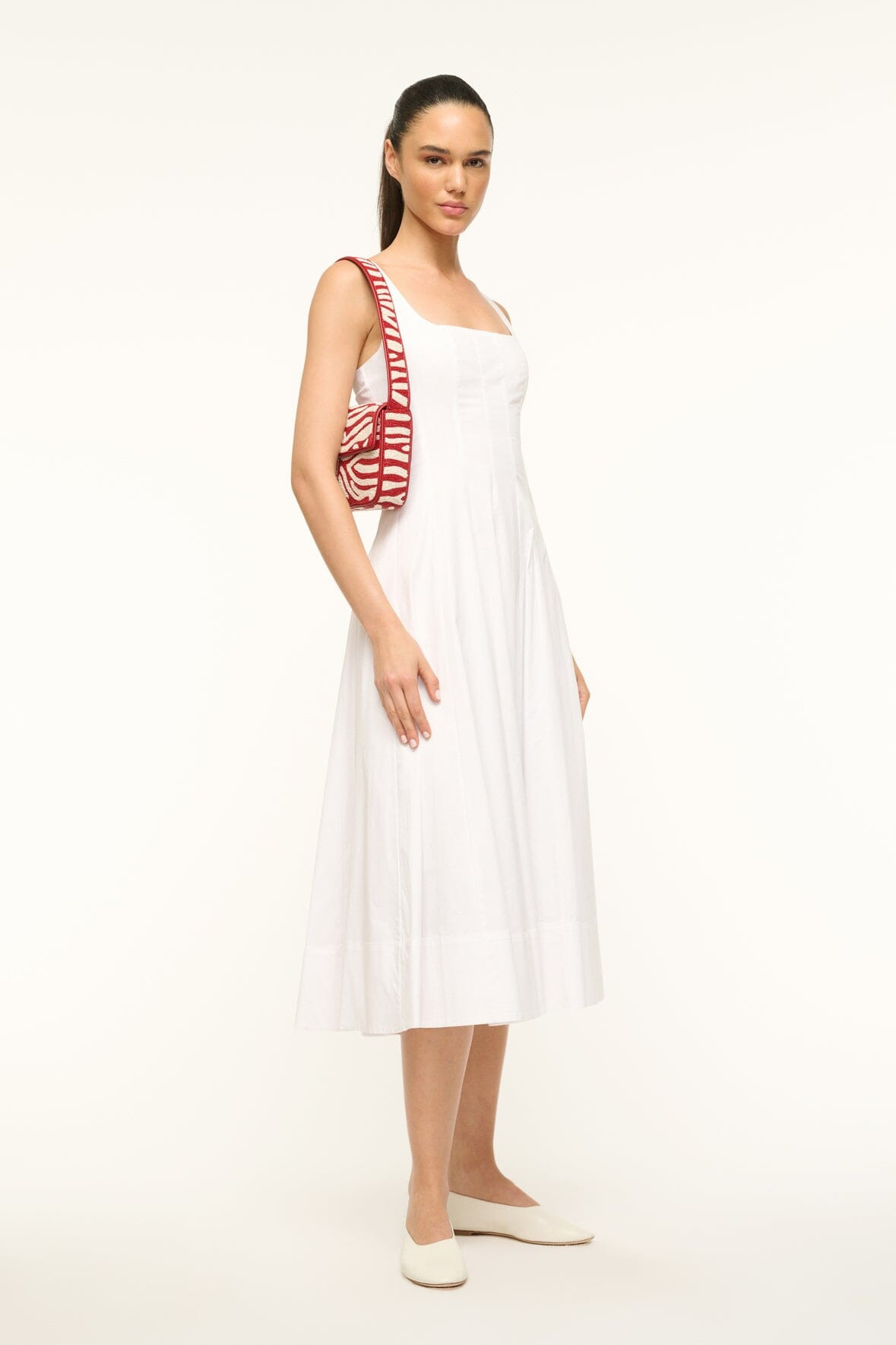 TOMMY BEADED BAG | SCARLET WHITE - 4