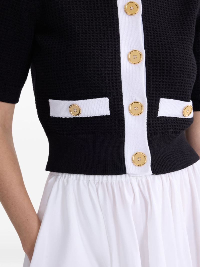 collarless textured top 4