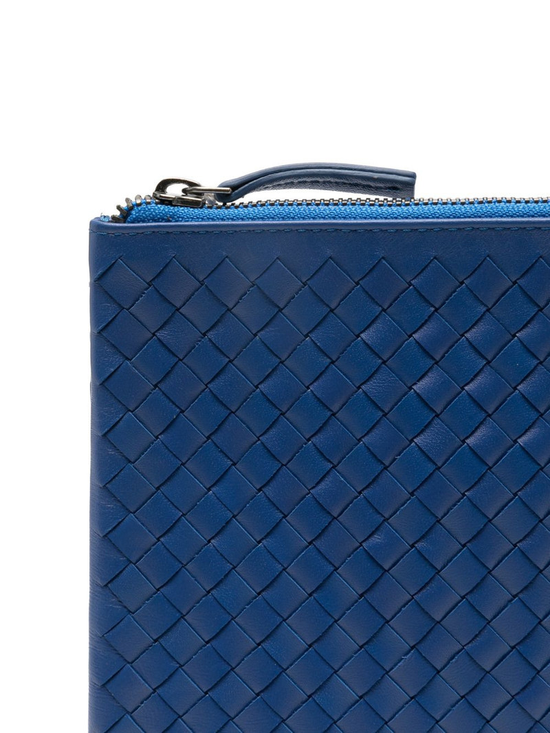 A4 woven zip clutch bag 4