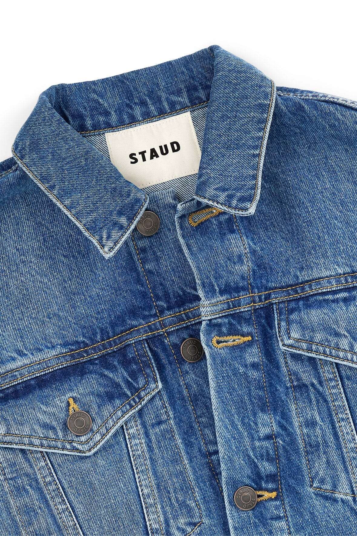 STAUD GLEN DENIM JACKET VINTAGE WASH - 7