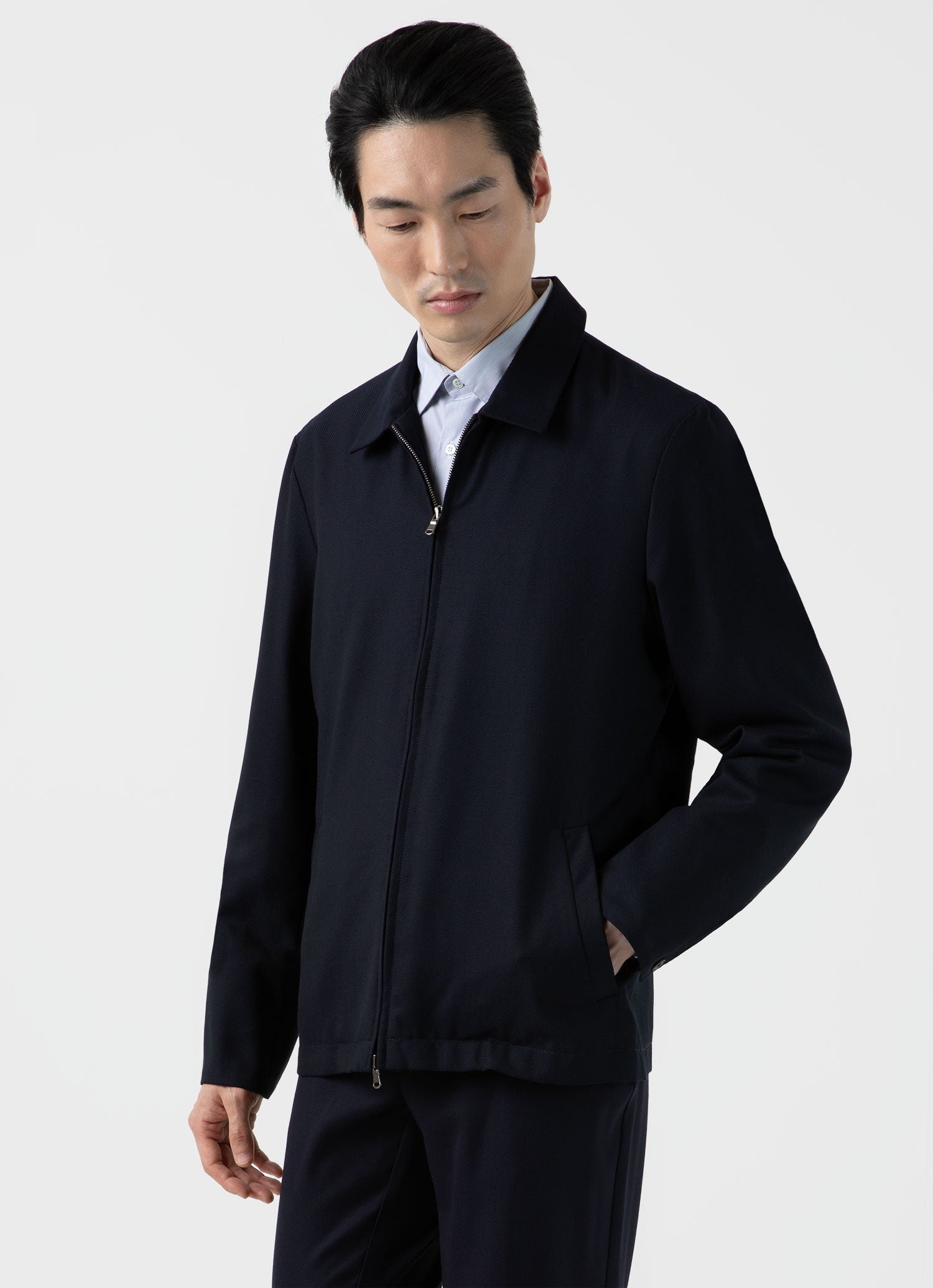 Travel Wool Harrington Jacket - 2