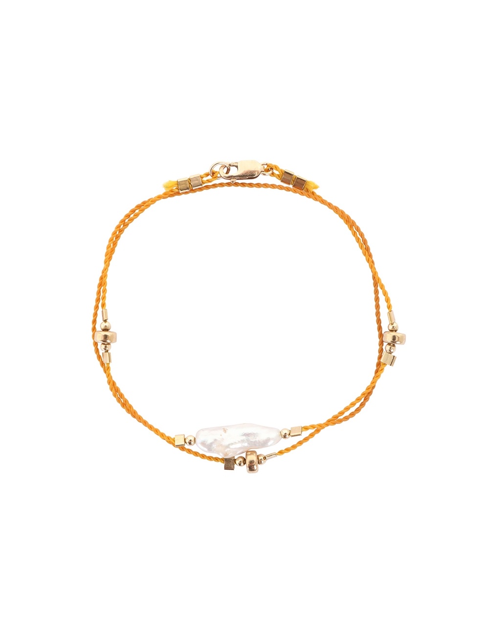 LONG CORD PEARL WRAP BRACELET - 1
