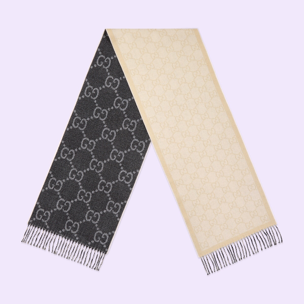 GG wool scarf - 2