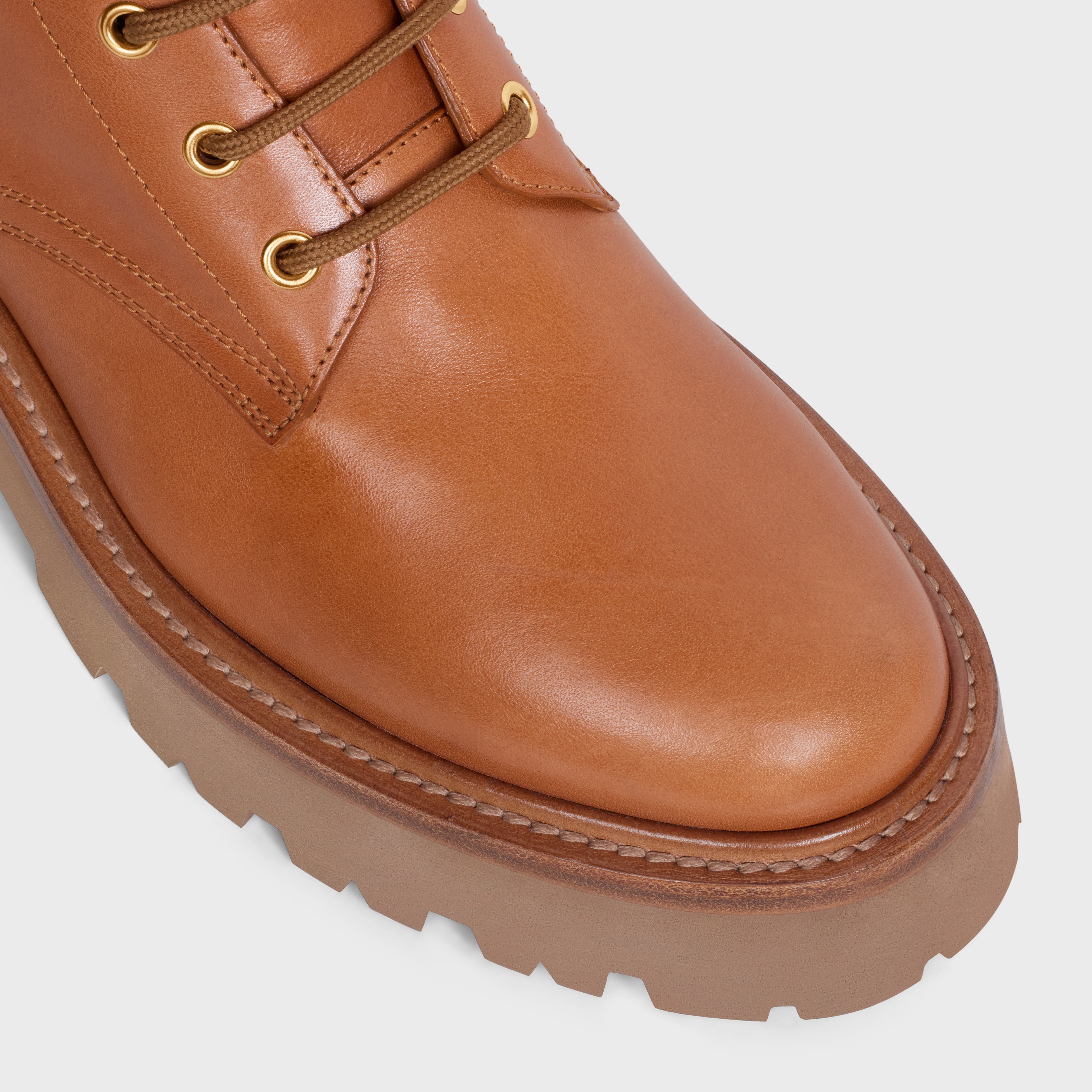 LACE-UP BOOT WITH TRIOMPHE CELINE BULKY in CALFSKIN - 4