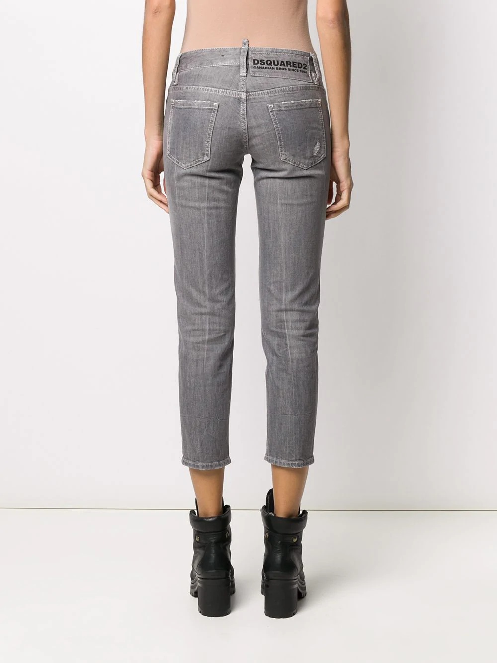 cropped skinny jeans - 4